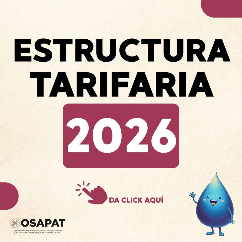 Estructura tarifaria 2026